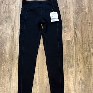 Athleta Girl Warm Polartec Black Leggings in size XL/14